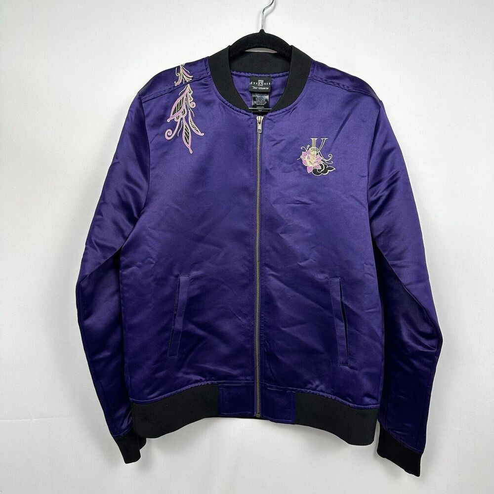 Marvel Eternals Our Universe Satin Embroidered Dragon K Bomber Jacket Small